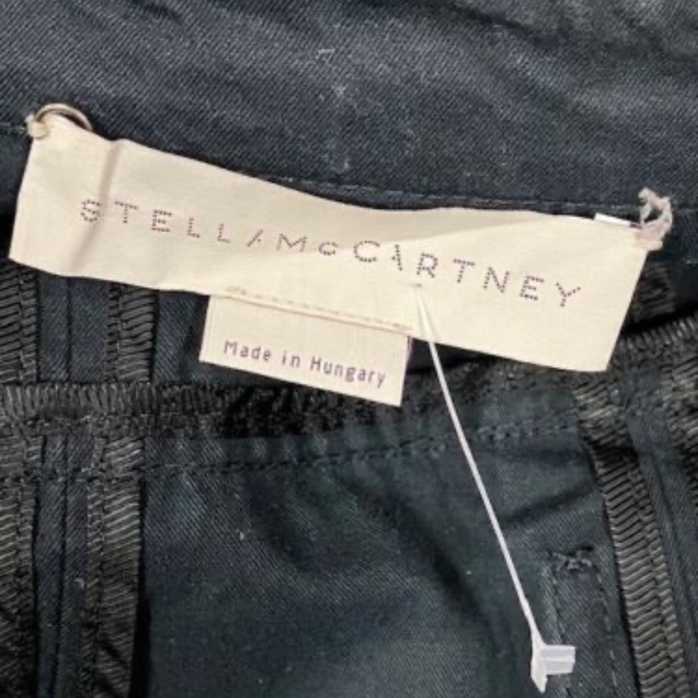Stella McCartney Black Trench Coat sz 42 M - Picture 5 of 8